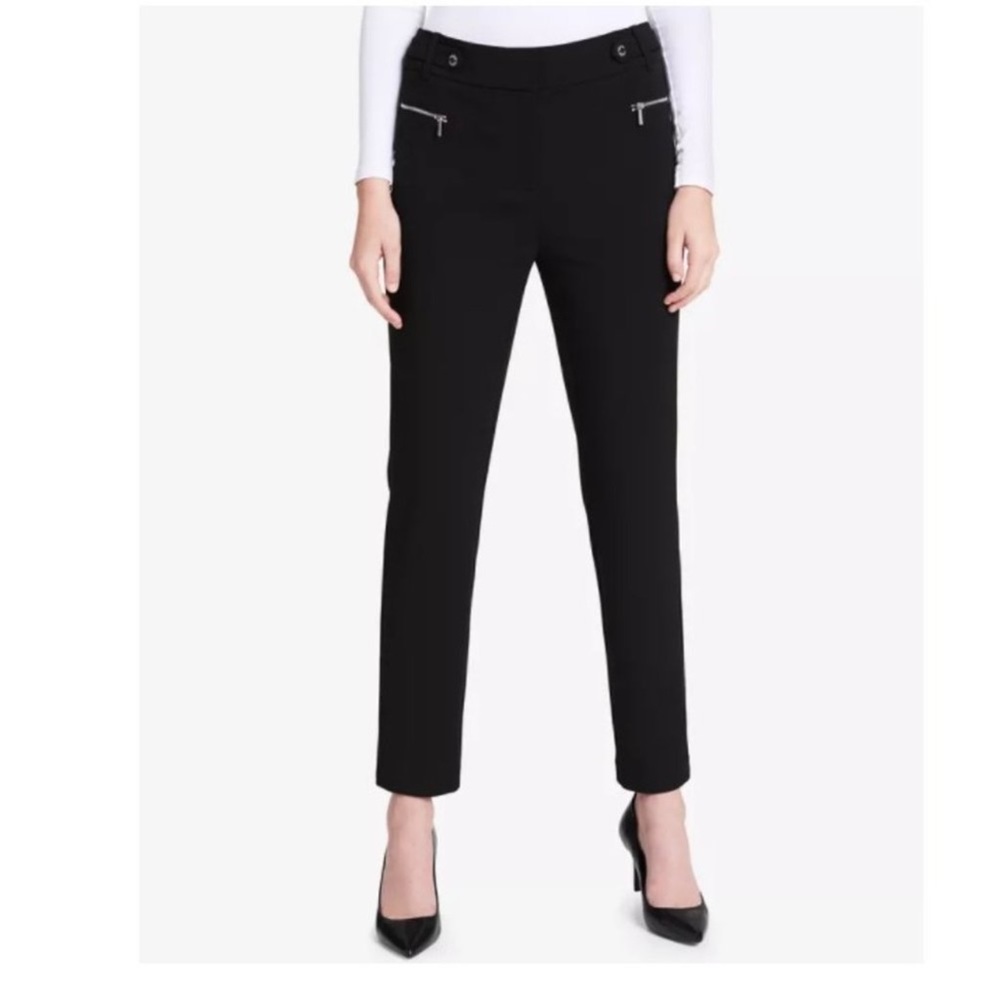 Calvin Klein Zip Front Pocket Straight Leg Pants